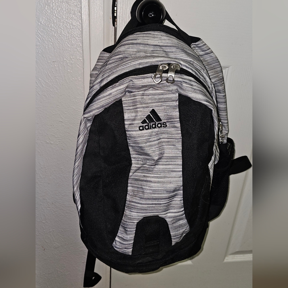 Adidas Black and Gray Backpack